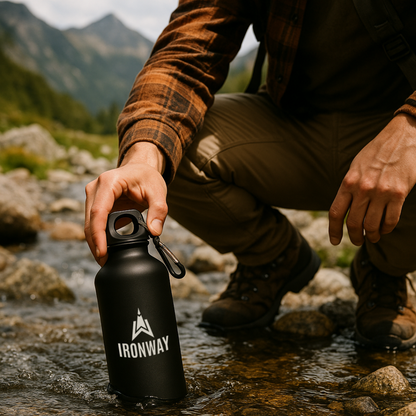 Trail Bottle – Lightweight Aluminum Water Bottle with Carabiner
