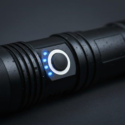 Long Range Waterproof Rechargeable LED Flashlight