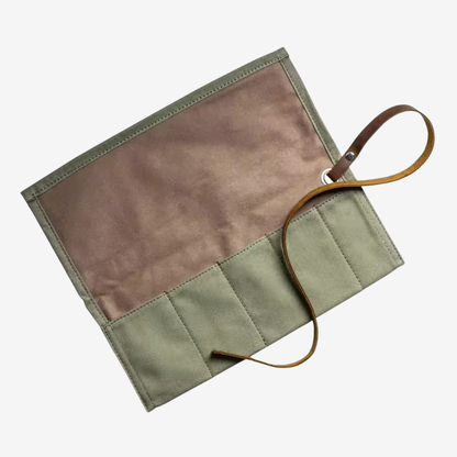 Waxed Canvas Travel Watch Roll