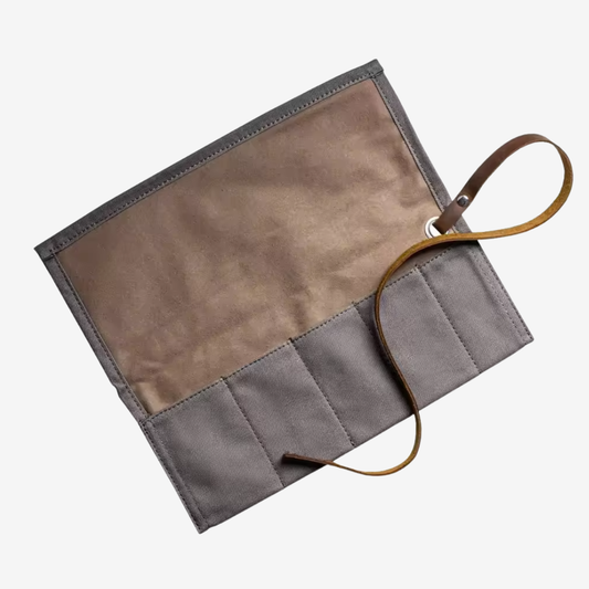 Waxed Canvas Travel Watch Roll